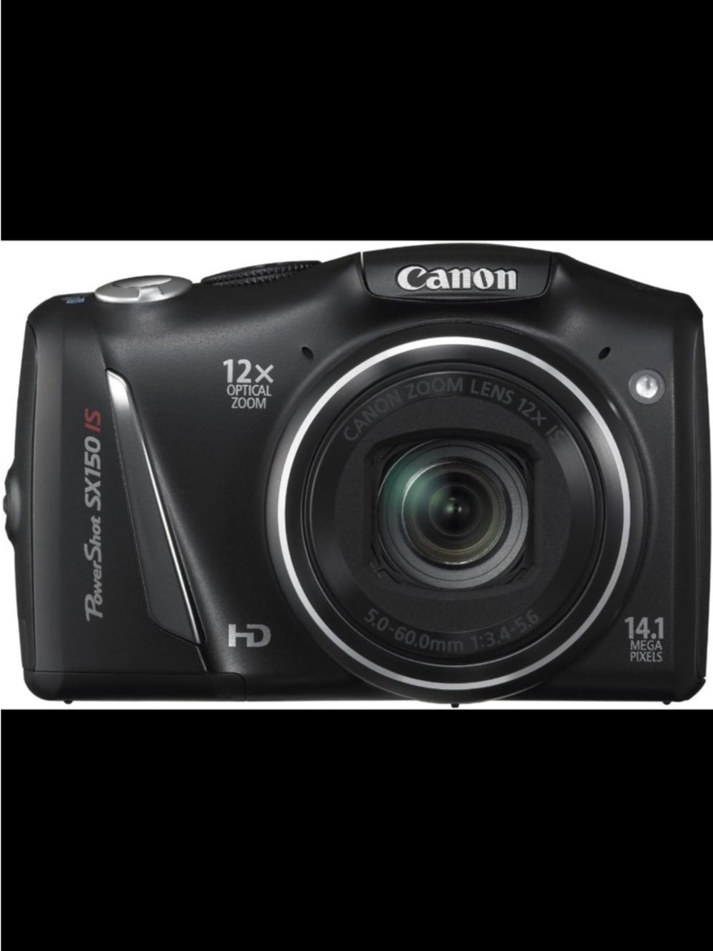Canon PowerShot SX150 IS in black